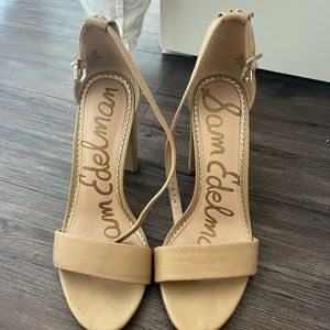 Nude Sam Edelman Block Heels